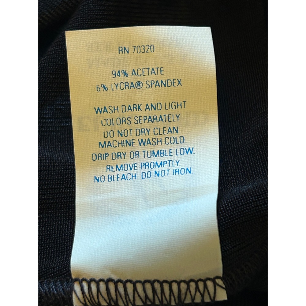 Eurotard Black Short Sleeve Crop Top Dance Activewear Small Made in USA NEW - Picture 5 of 5